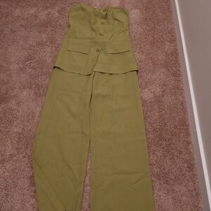 PrettyLittleThing Tube Jumpsuit Size 8